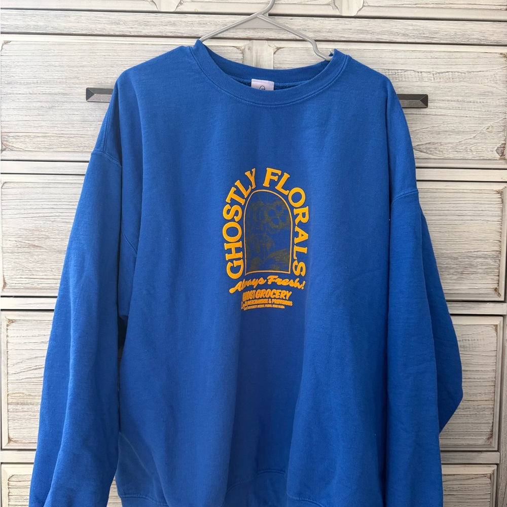 LONELY GHOST Blue Crewneck